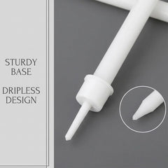 Long thin white birthday candle 5.1 x 0.24 inches