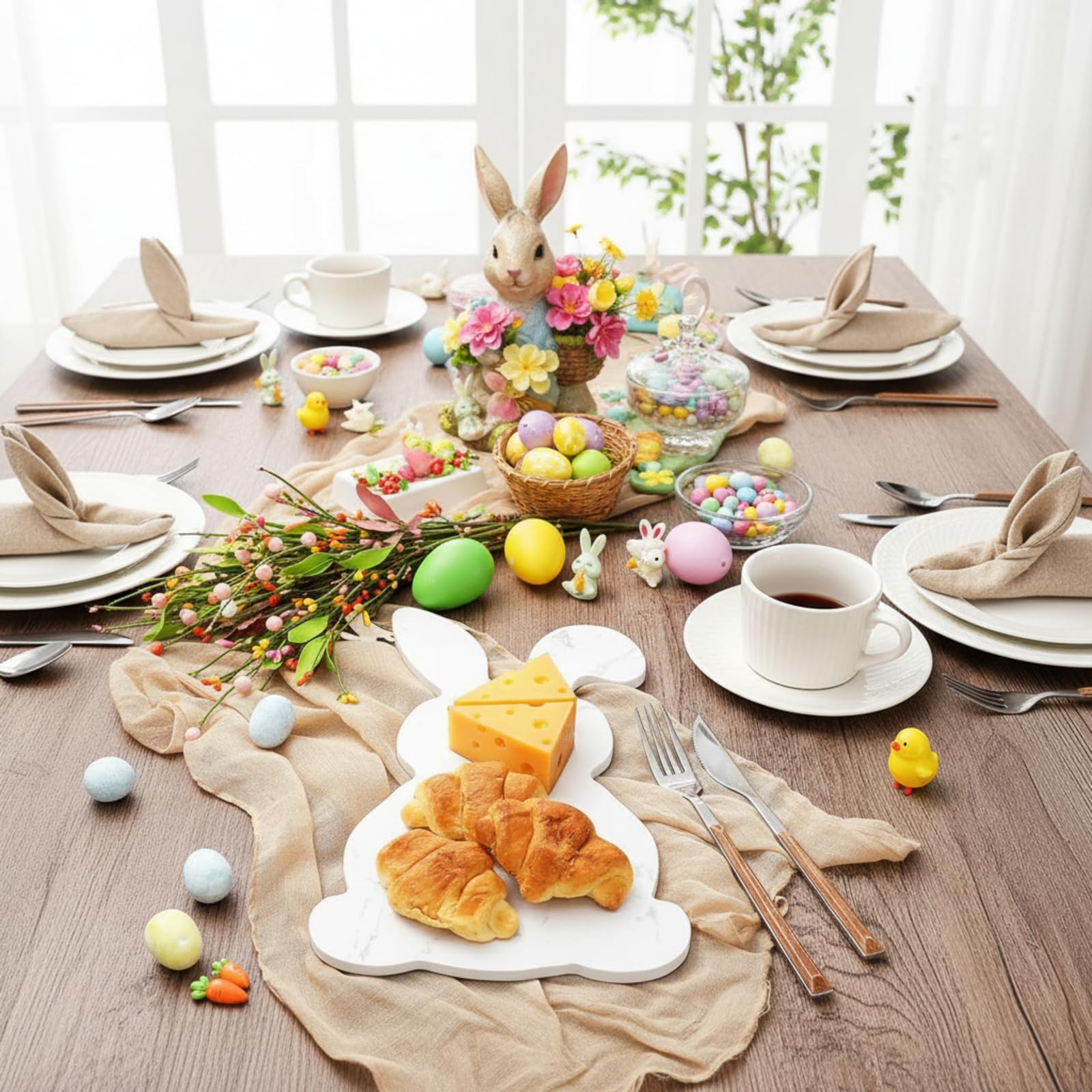 Marble Easter bunny cheese board 12 x 7 inches