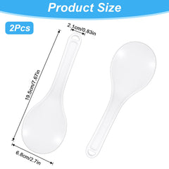 Standing design rice serving spoon for stable placement