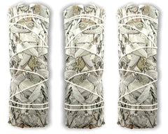 Hand tied cotton thread white sage bundle