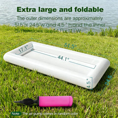White salad tray set with cooling tray for beverages