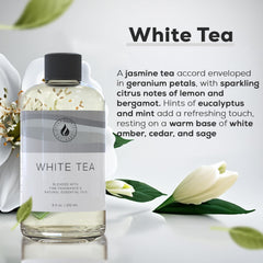 White Tea diffuser oil with jasmine and lemon scent
