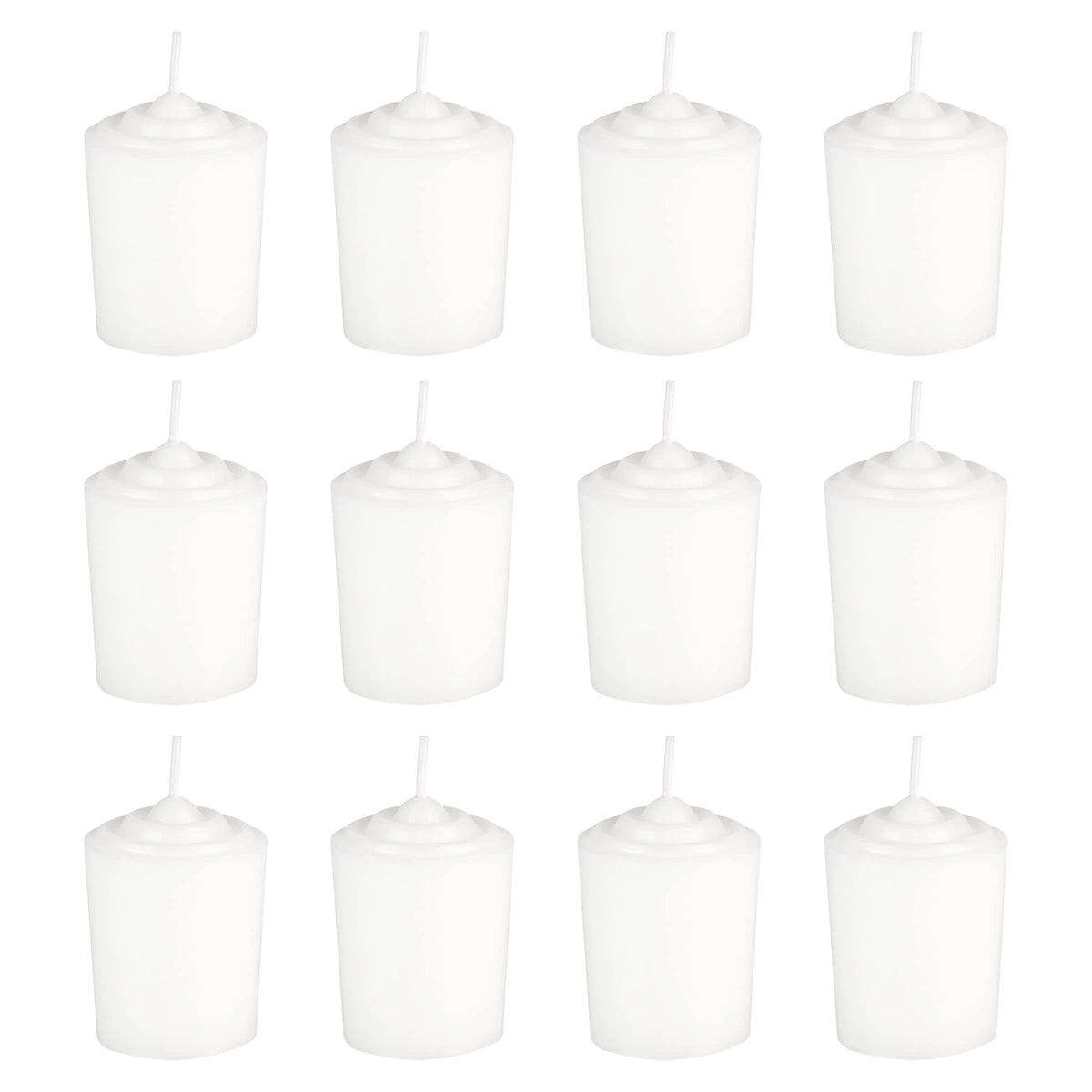 White unscented 15 Hours Votive Candles image 1