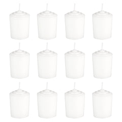 White unscented 15 Hours Votive Candles image 1