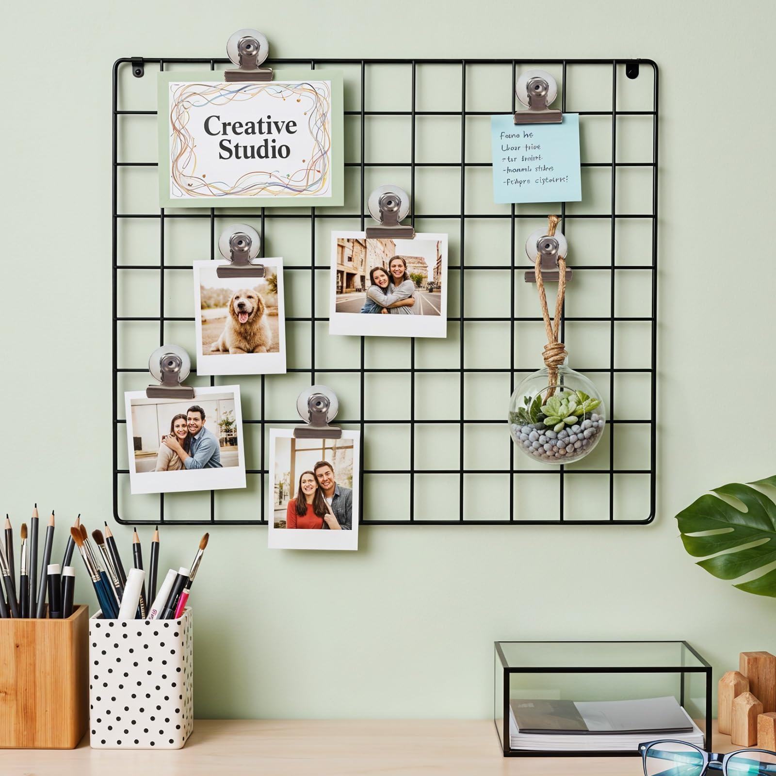 classroom use magnetic clip to hold notes and photos on fridge or whiteboard