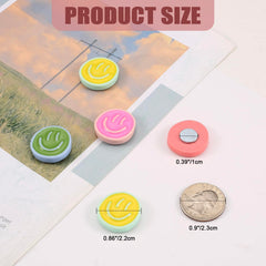 Smiley face resin magnets 22 mm for fridge