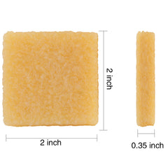 Two piece rubber eraser for adhesive removal in crafts