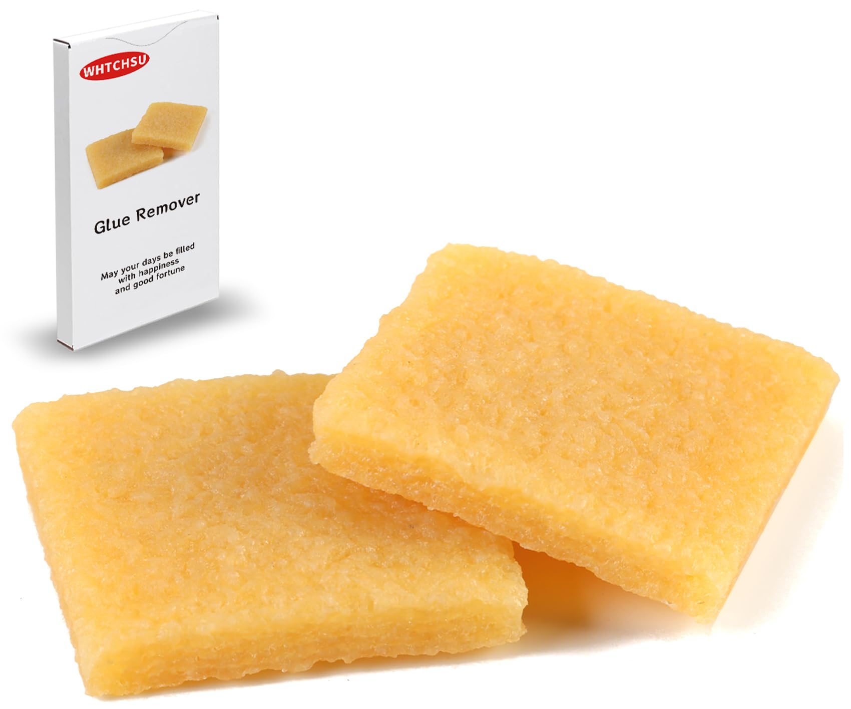 WHTCHSU glue residue eraser 2 piece set for paper and plastic