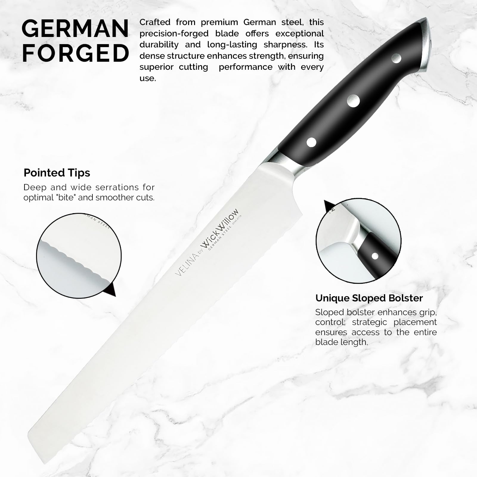 DIN1.4116 German high carbon stainless steel blade
