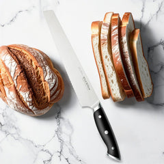 Velina series WICKWILLOW bread knife full tang handle