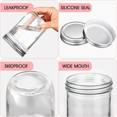 Airtight jars for jam honey jelly storage