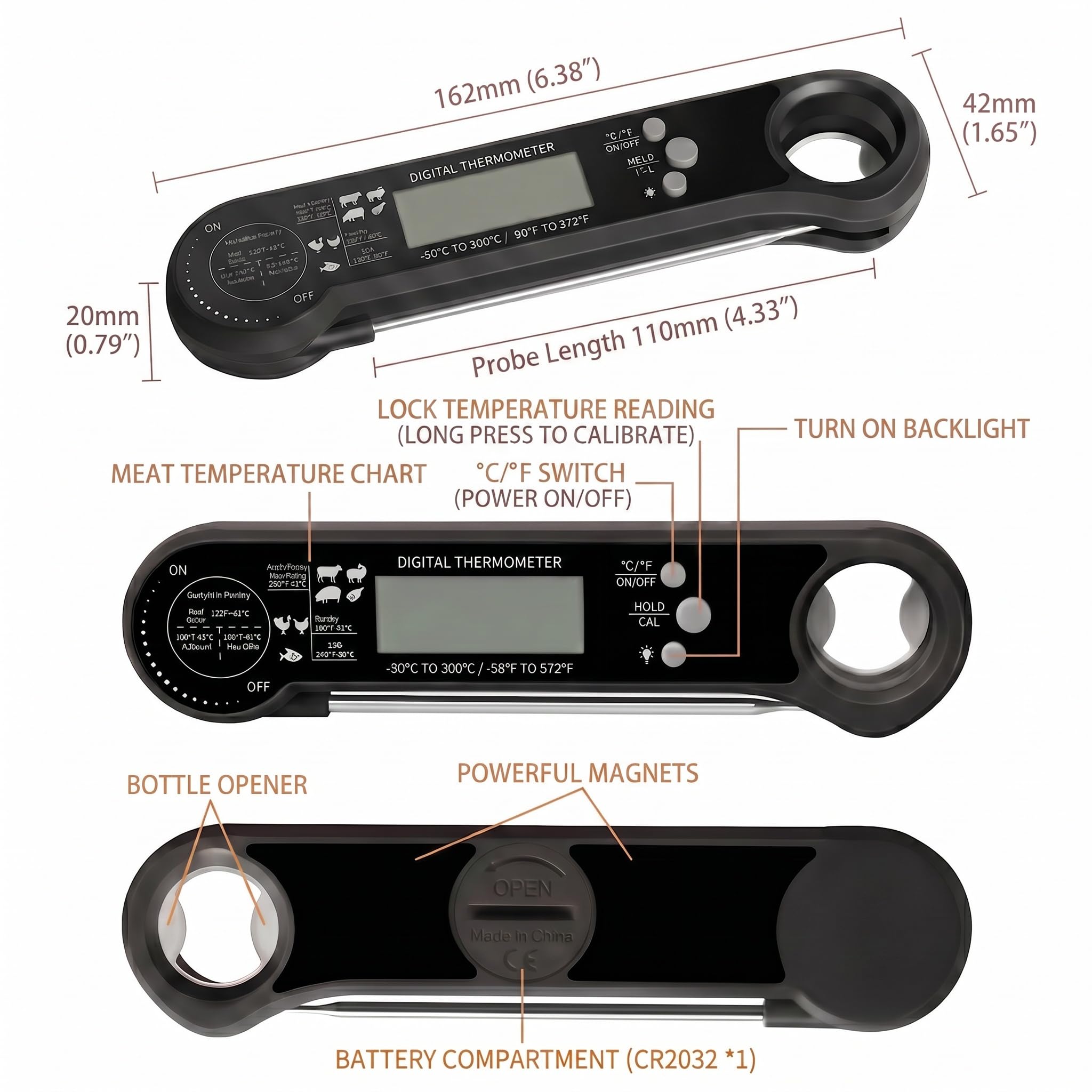 FDA food contact compliant with FCC CE RoHS UL4200A certifications