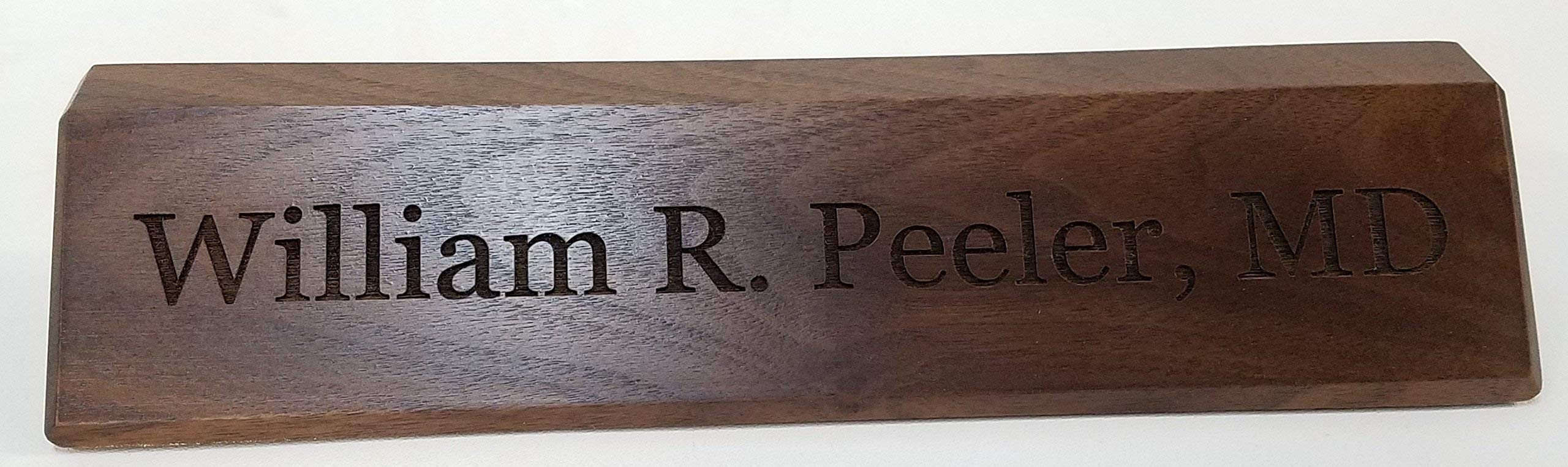 Nameplate showing width 10.5 inches