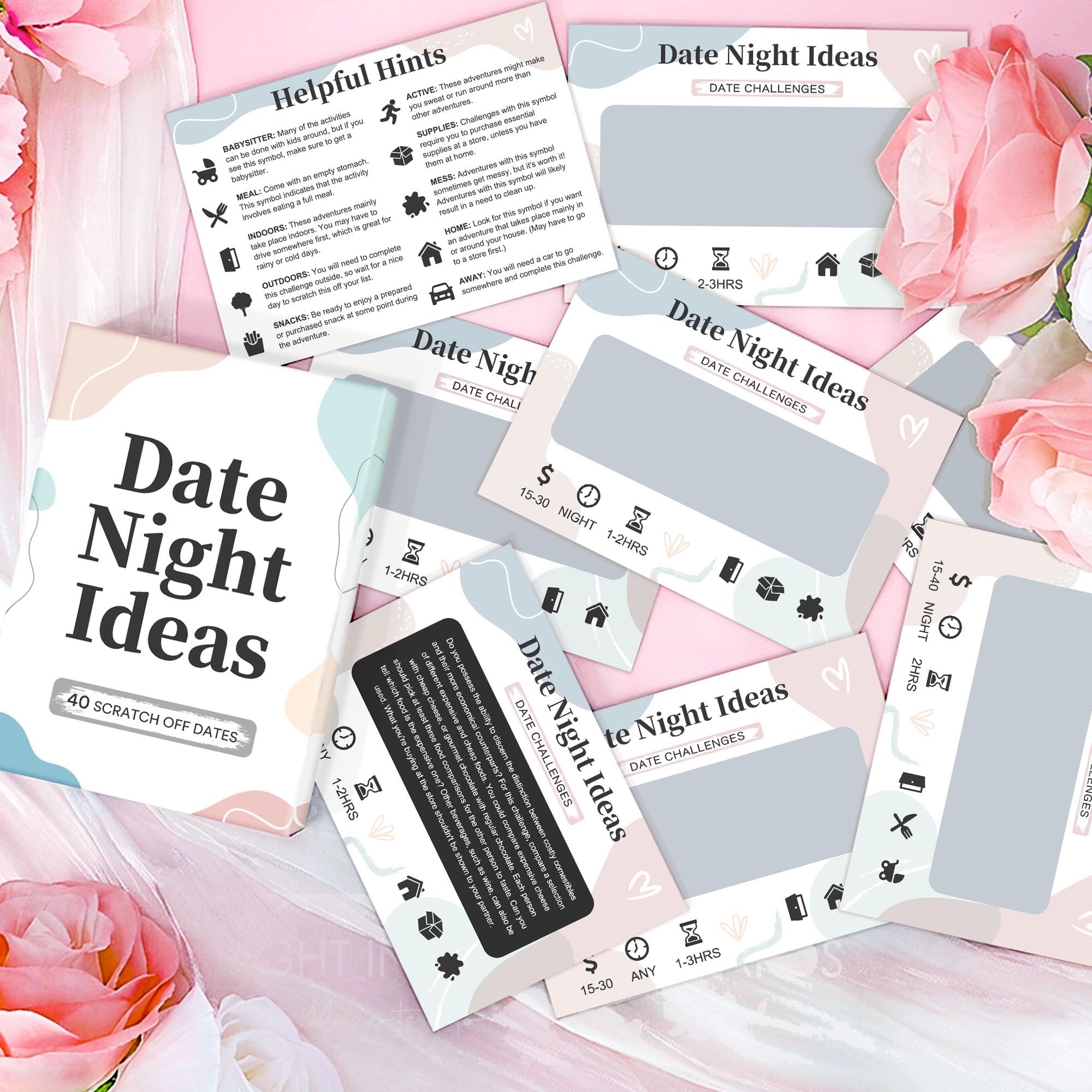 Greeting card and elegant gift box ready for gifting