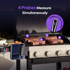 meat thermometer showing wifi and bluetooth connectivity