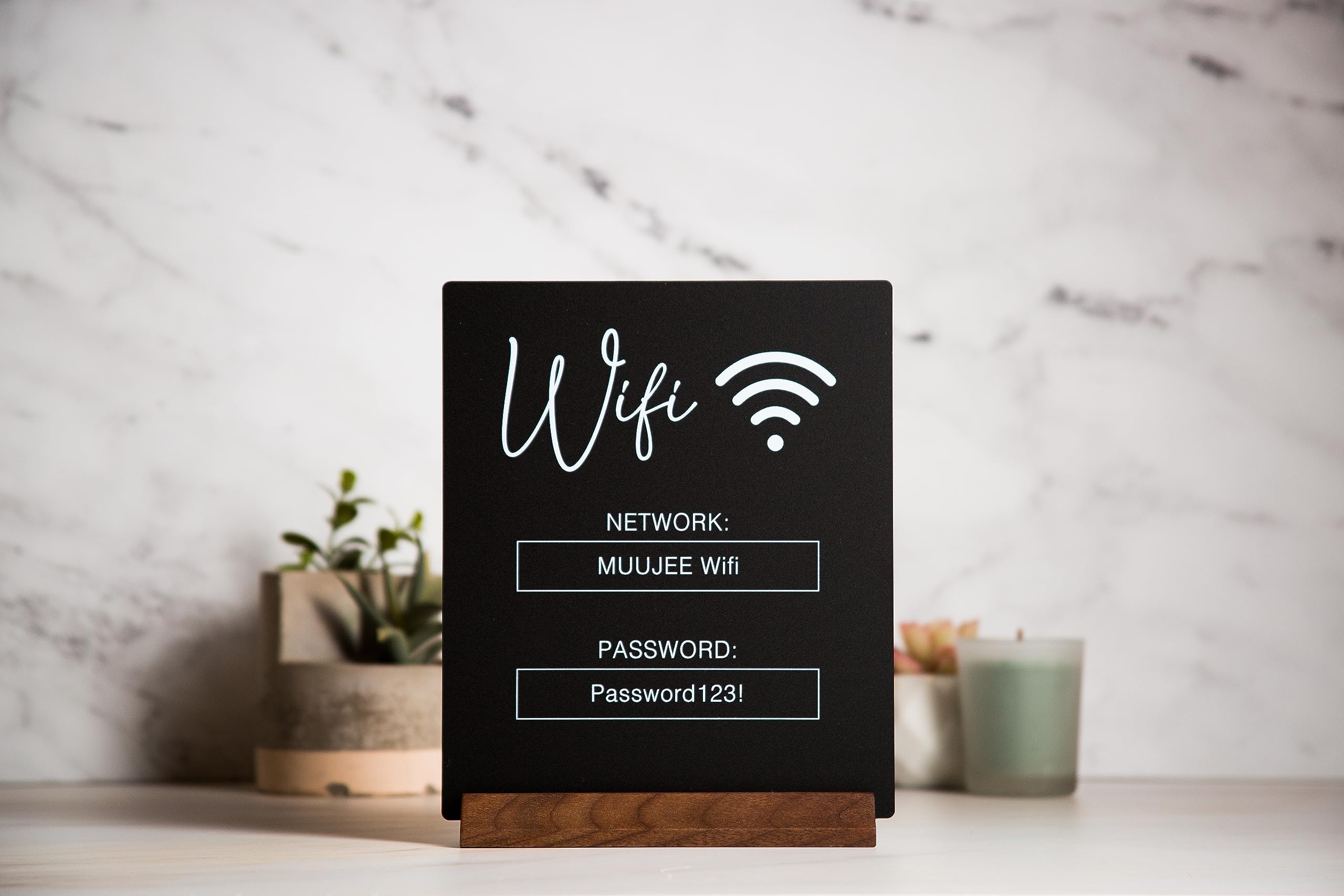 Custom WiFi Password Sign for home and office use