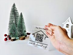 Wifi QR code sign for business 4x4 size