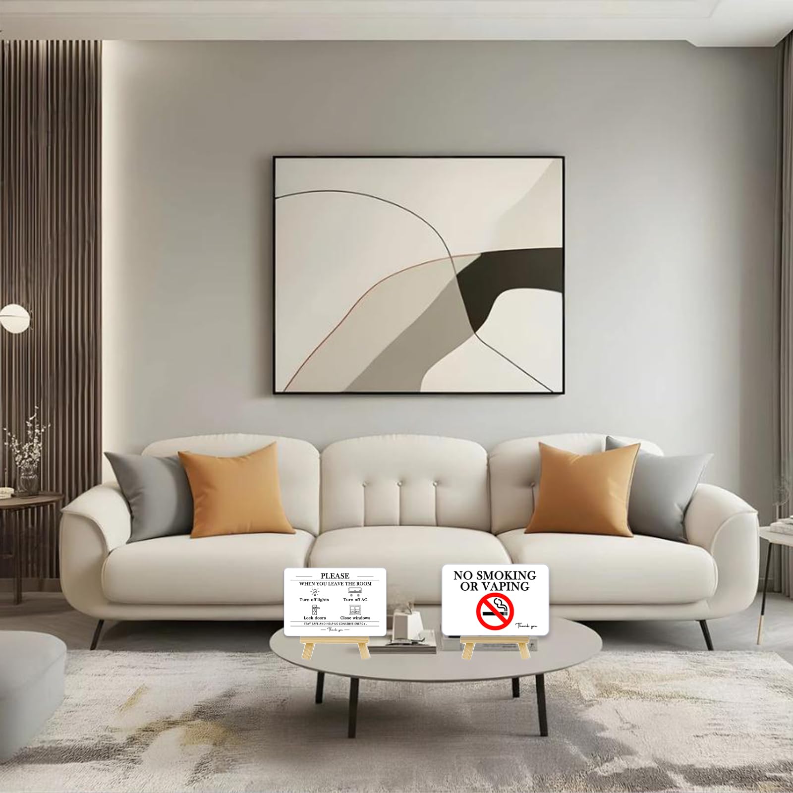 WiFi password sign magnetic back option