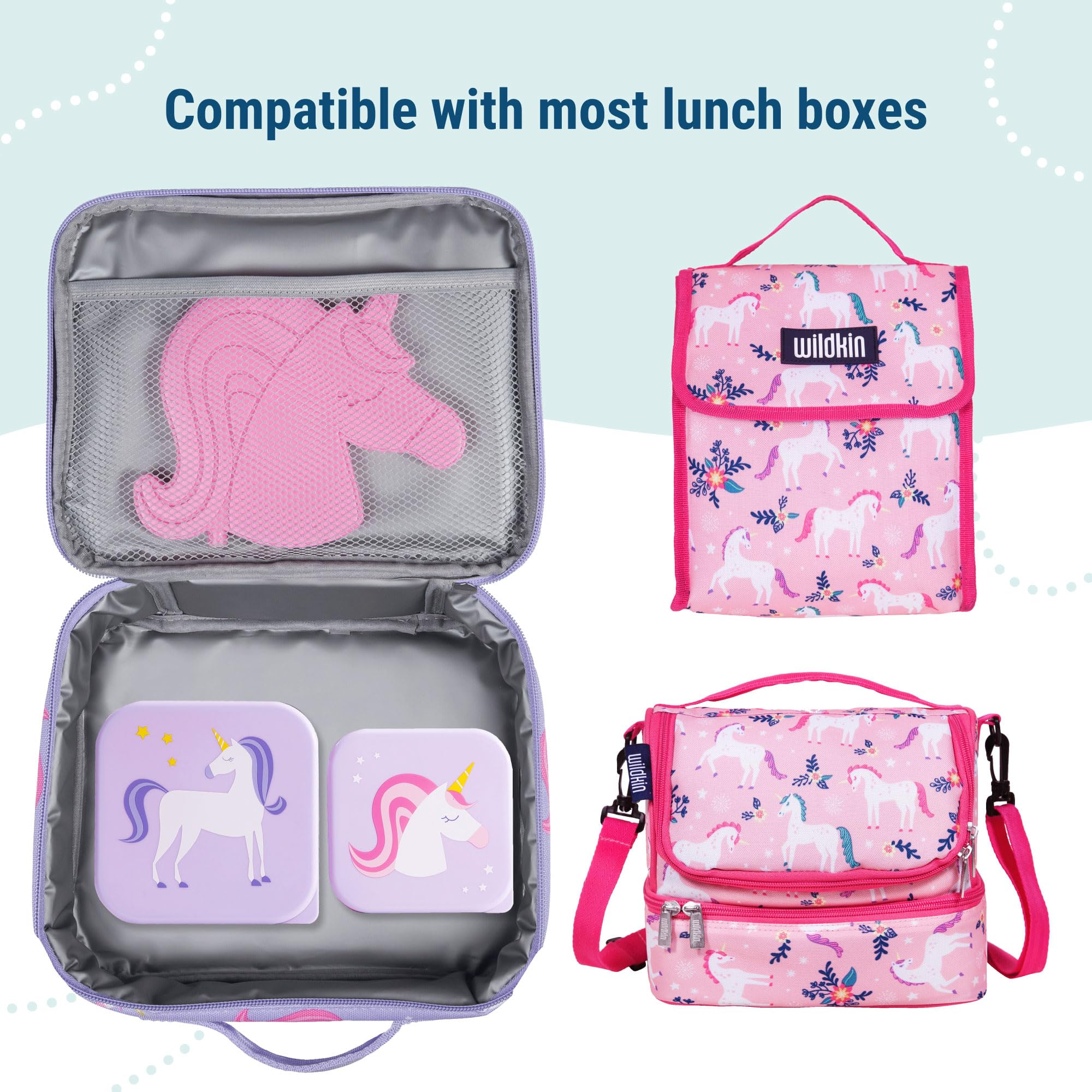 Space saving nesting containers for meals and snacks