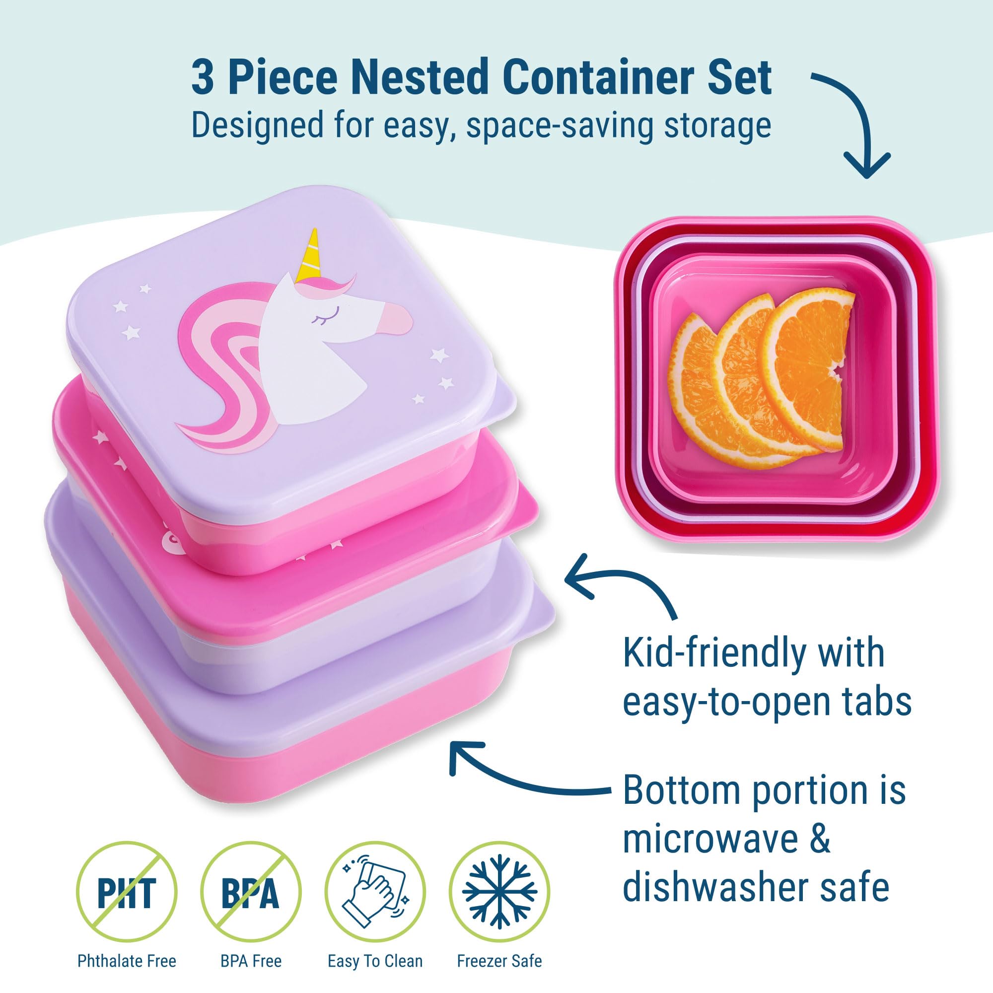 Dishwasher safe food storage containers for kids