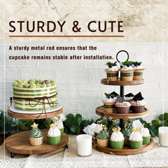 WILDMOS bottom plate 12 inch tiered serving tray