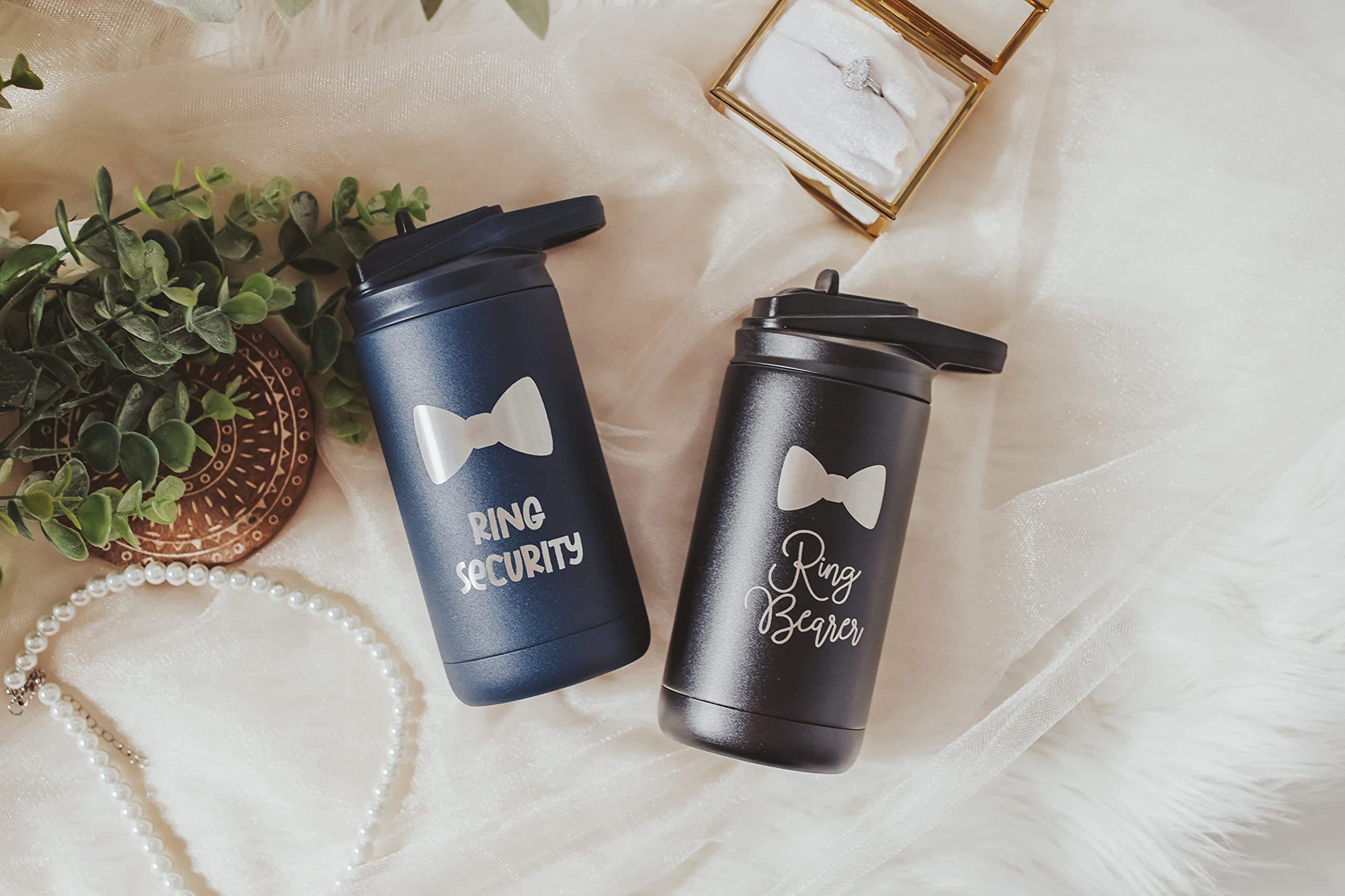 Will you be my ring bearer proposal cup on display