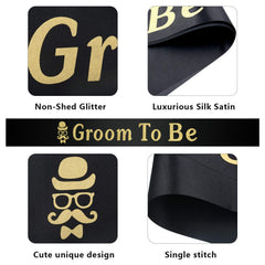 Durable satin sash and satin plastic badge with clear patterns