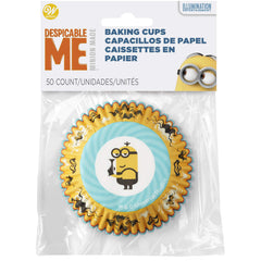 Despicable me 3 Minions cupcake liners turquoise design