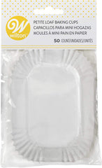 Wilton Petite Loaf Baking Cups white mini loaf liners
