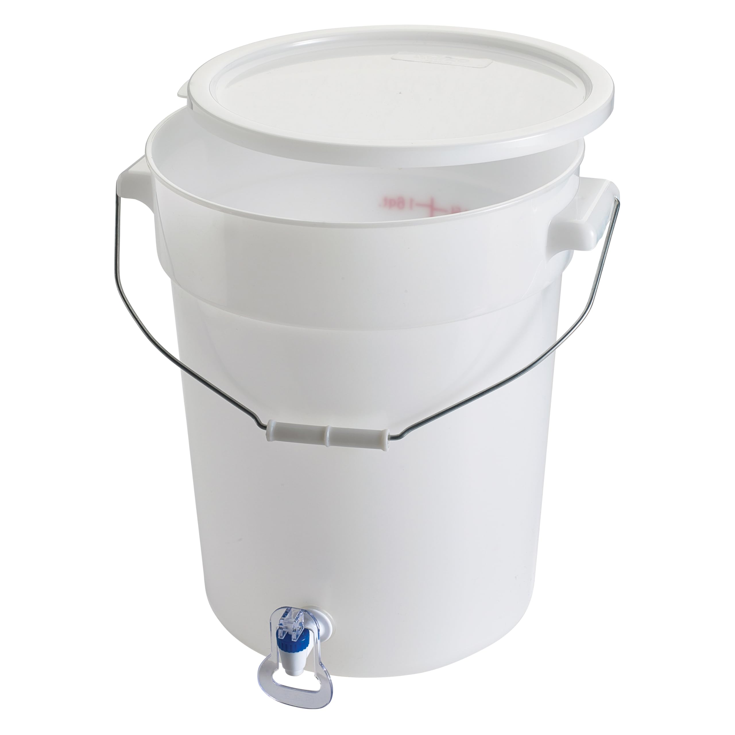Winco Beverage Dispenser PBDW-22 6 Gallon White