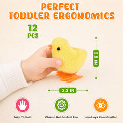 wind up chick toy with no batteries for kids