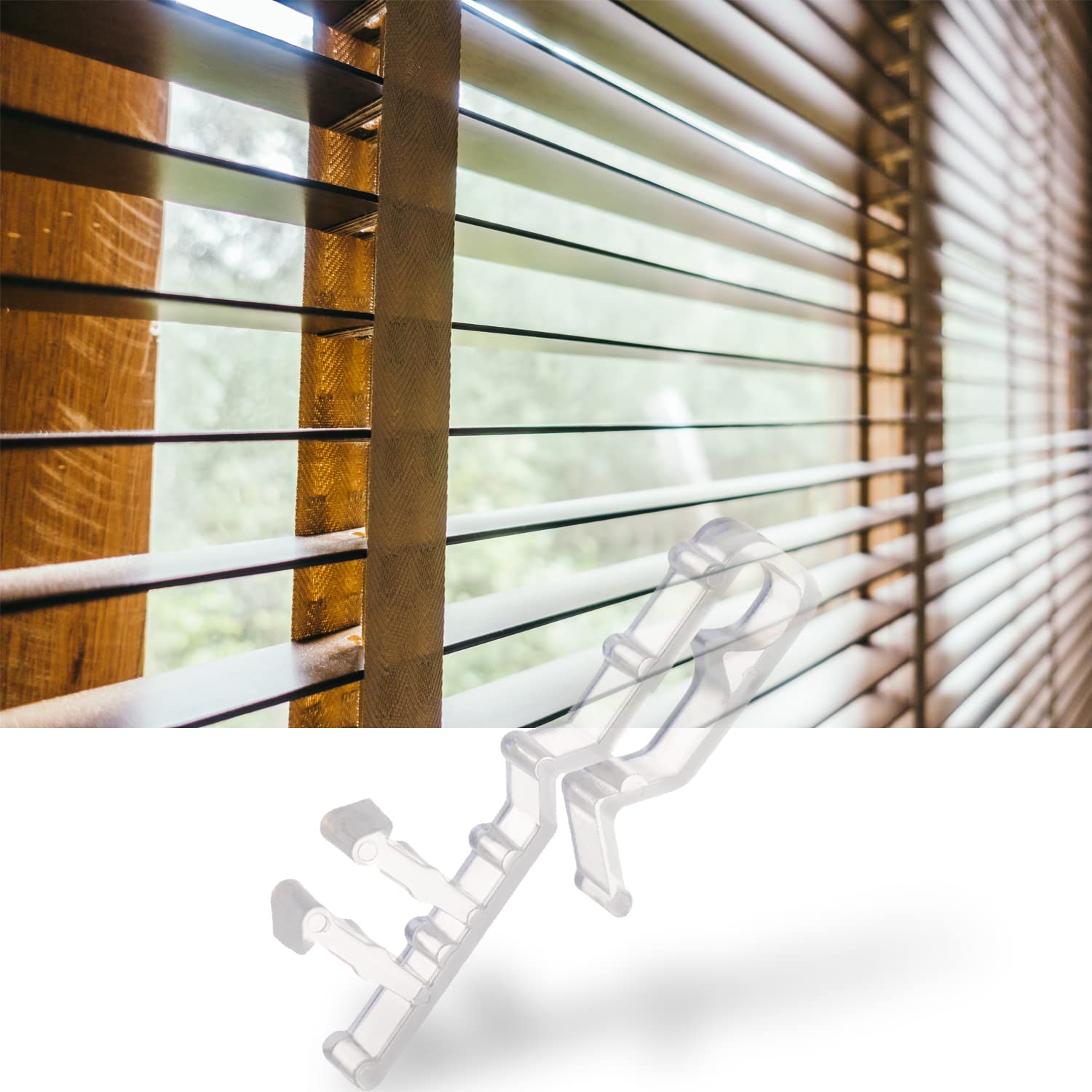 Window blinds valance clips slide into groove without drilling