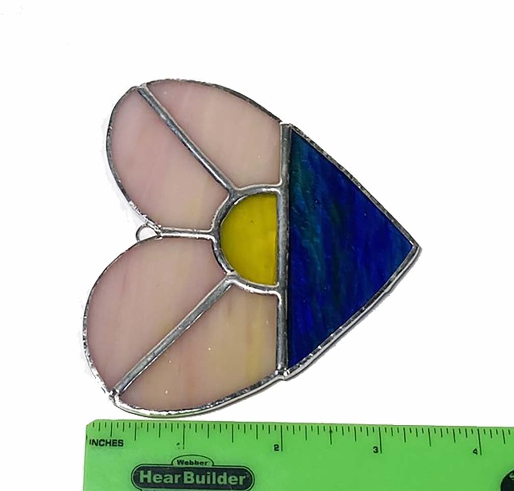 Window decor heart shaped sun catcher ornament