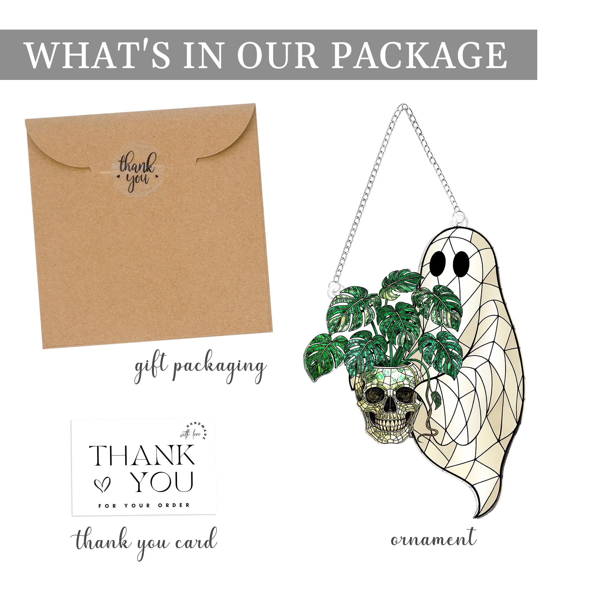 Halloween ghost ornament suitable for garden or office