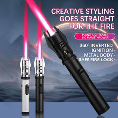 Windproof jet flame torch lighter with ceramic nozzle and cooling holes