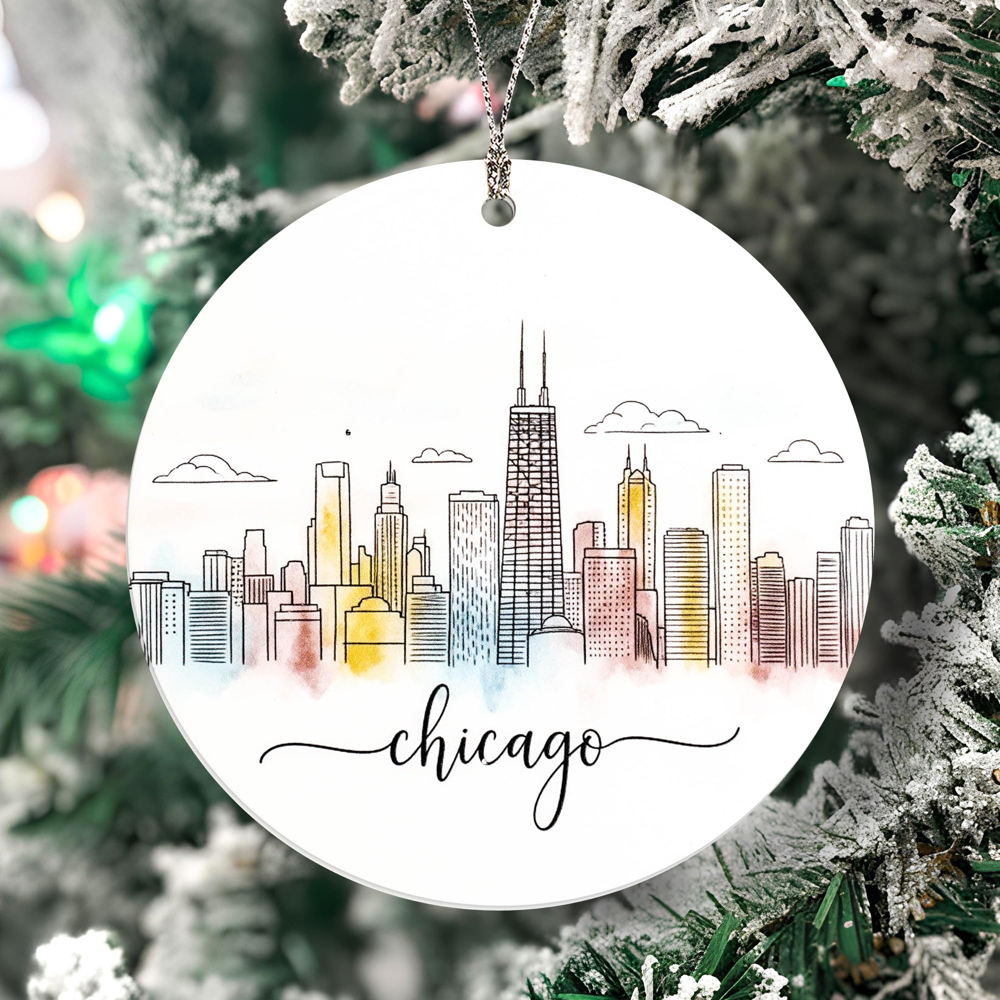 Windy City keepsake holiday ornament