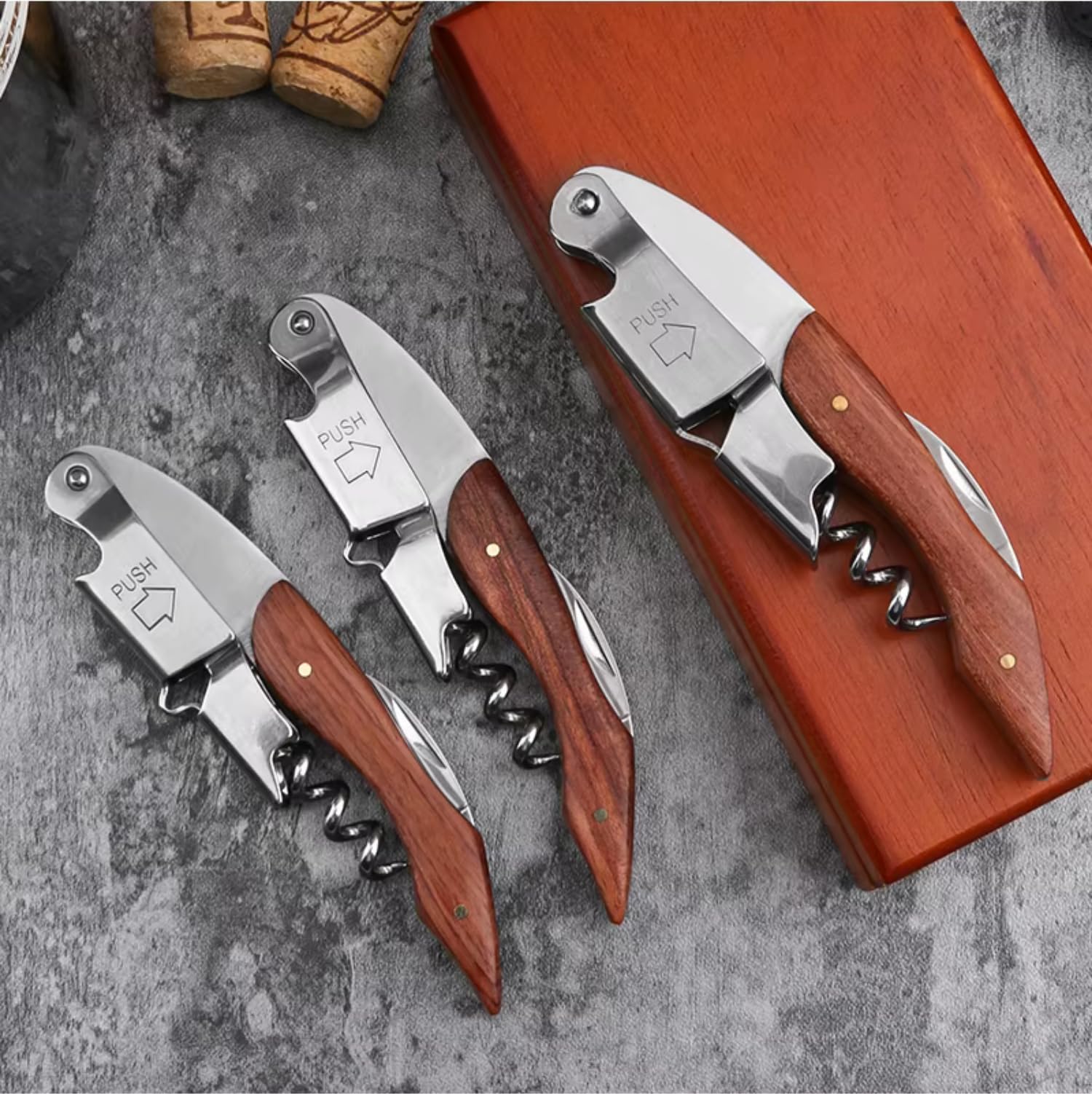 Wine bottle opener suitable for restaurants bars and events