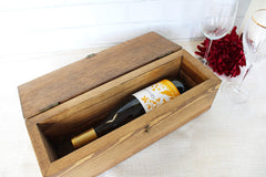 Date engraving option for Wine Box with Lock
