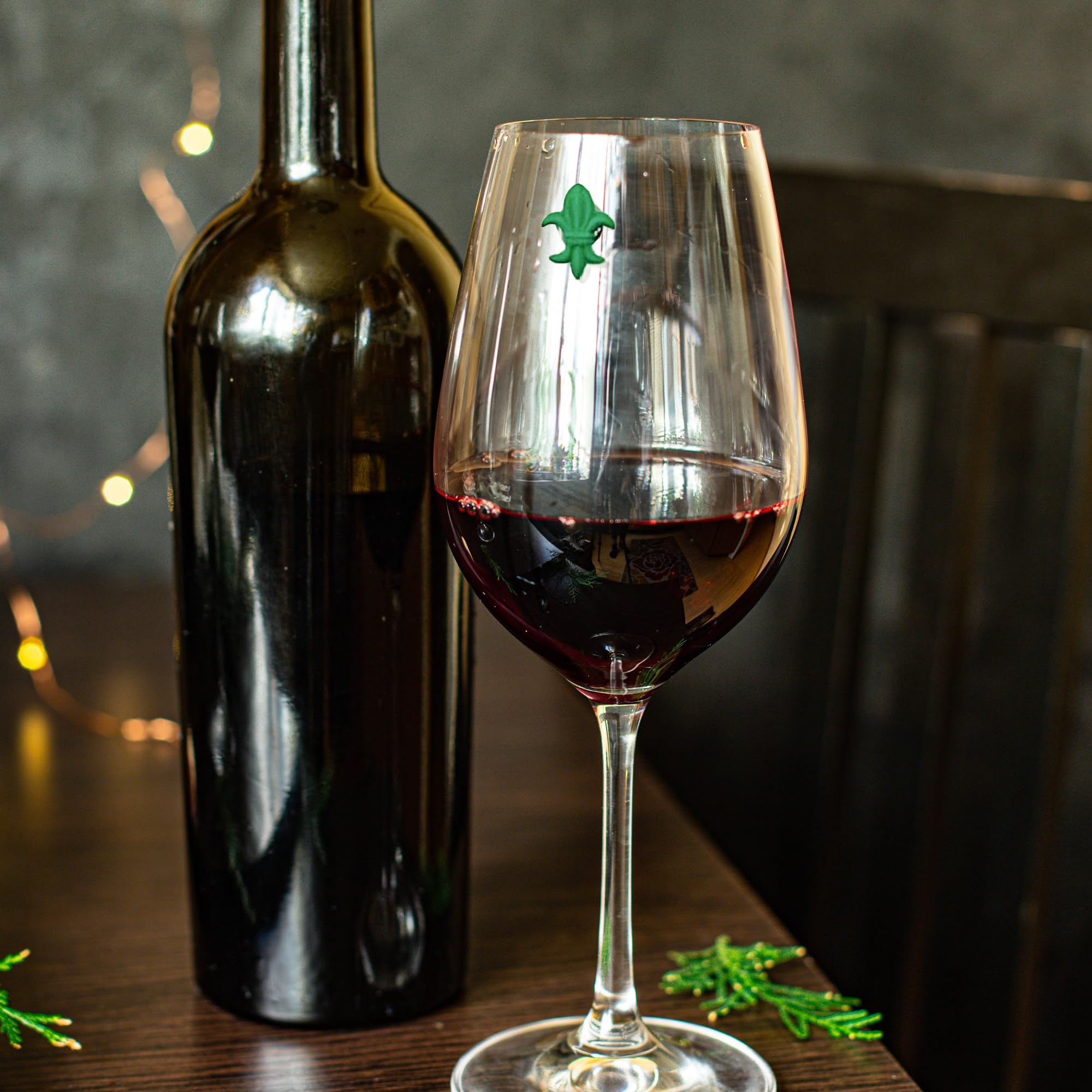 Reusable wine charms pack for glasses