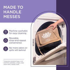 Velcro detachable sections for foldable grocery bags Lotus Original