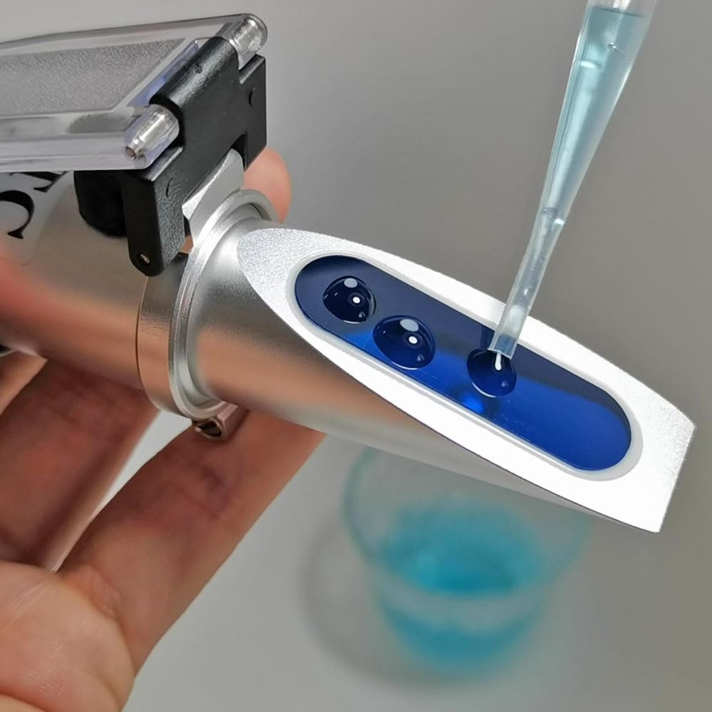 chromium body refractometer designed for durability