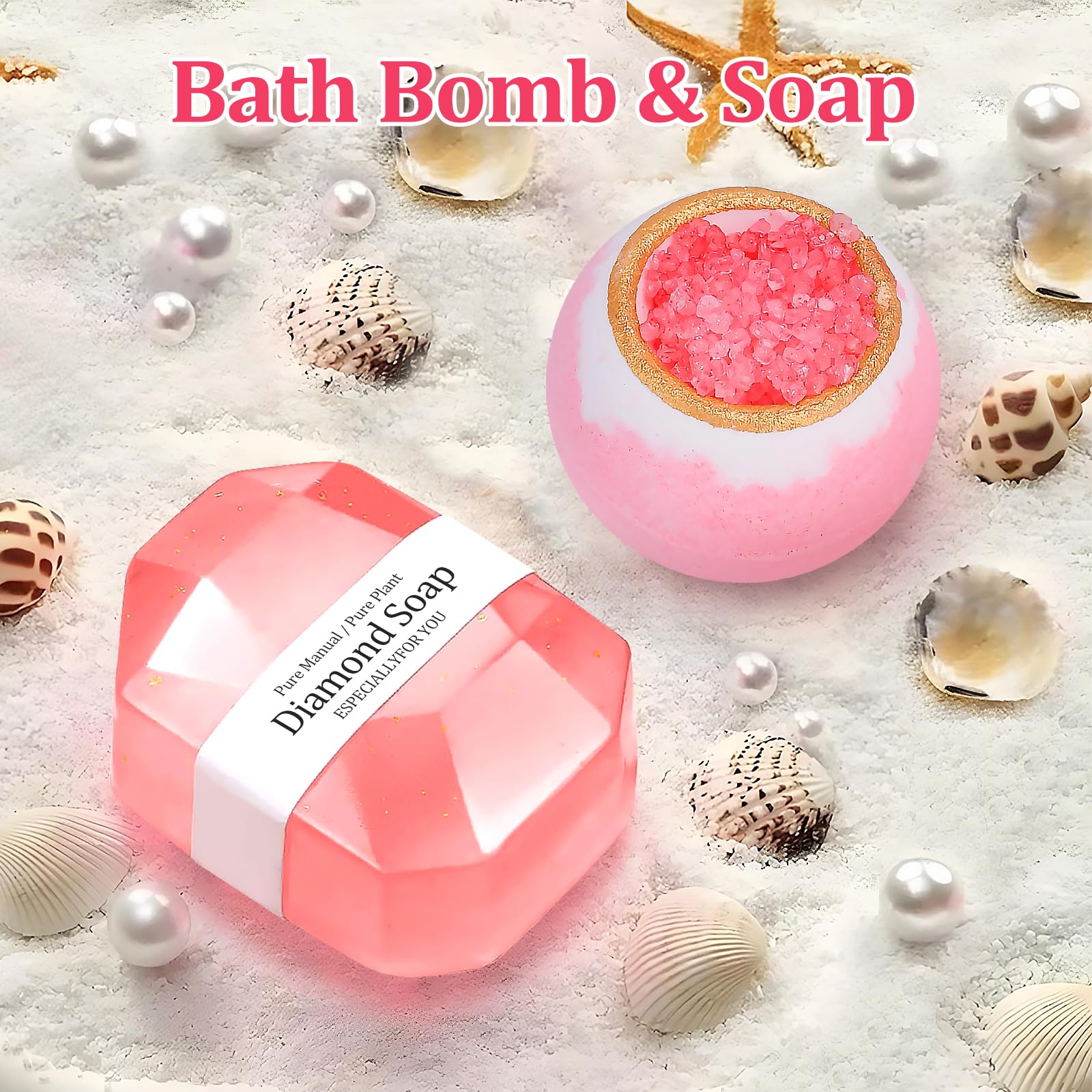 fuzzy socks bath salts and bath bomb included