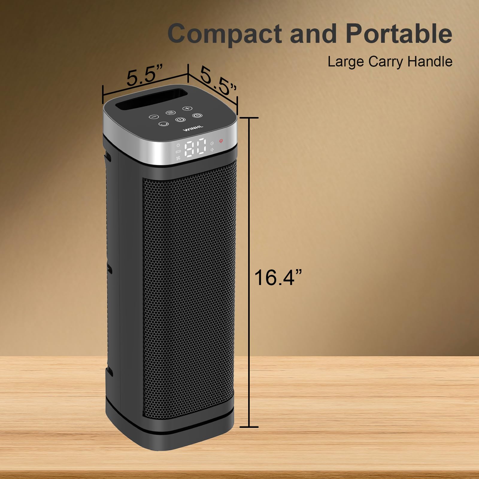 6ft flat power cord on WINHL space heater