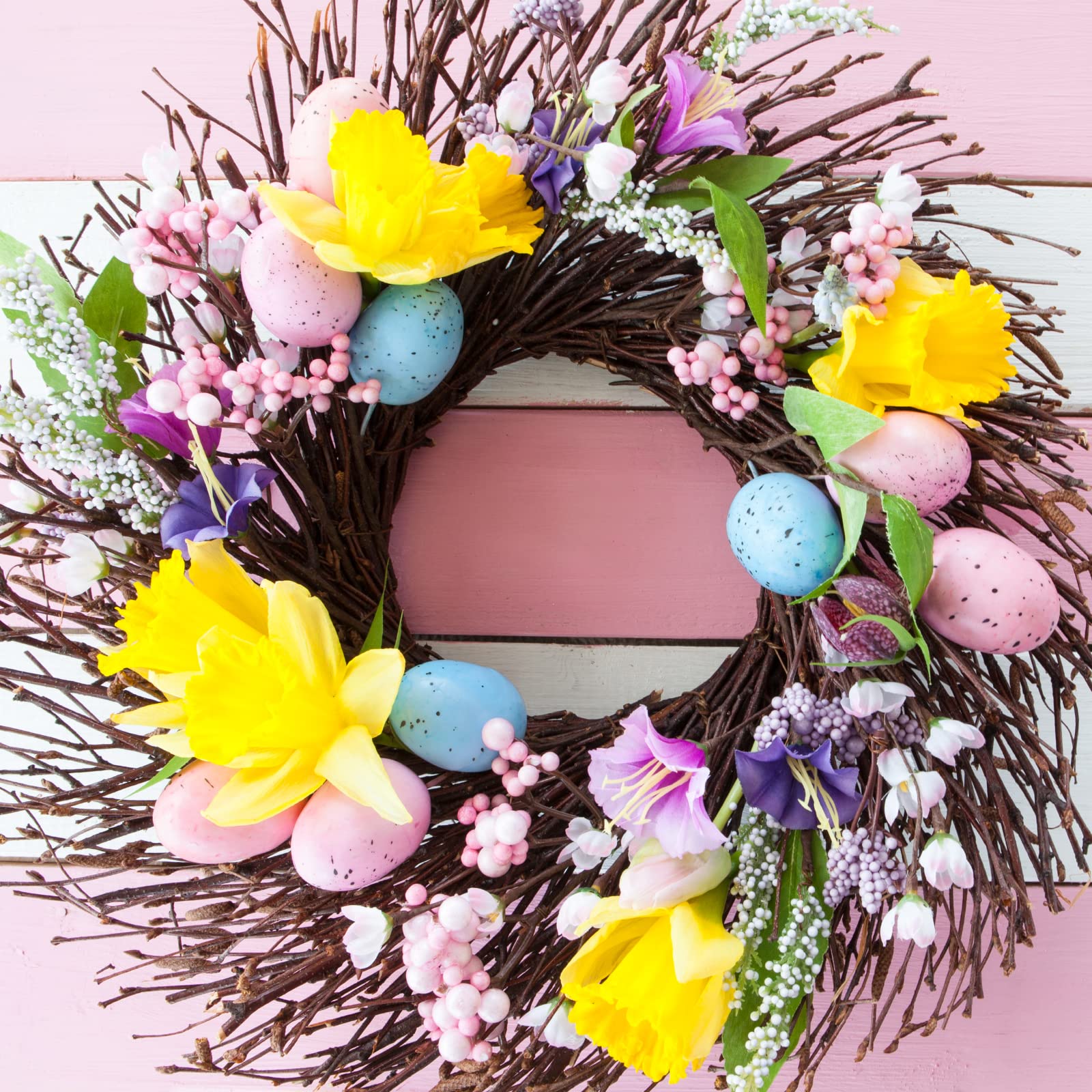 Foam Easter eggs with smooth matte finish for crafts