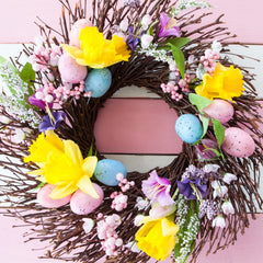 Foam Easter eggs with smooth matte finish for crafts