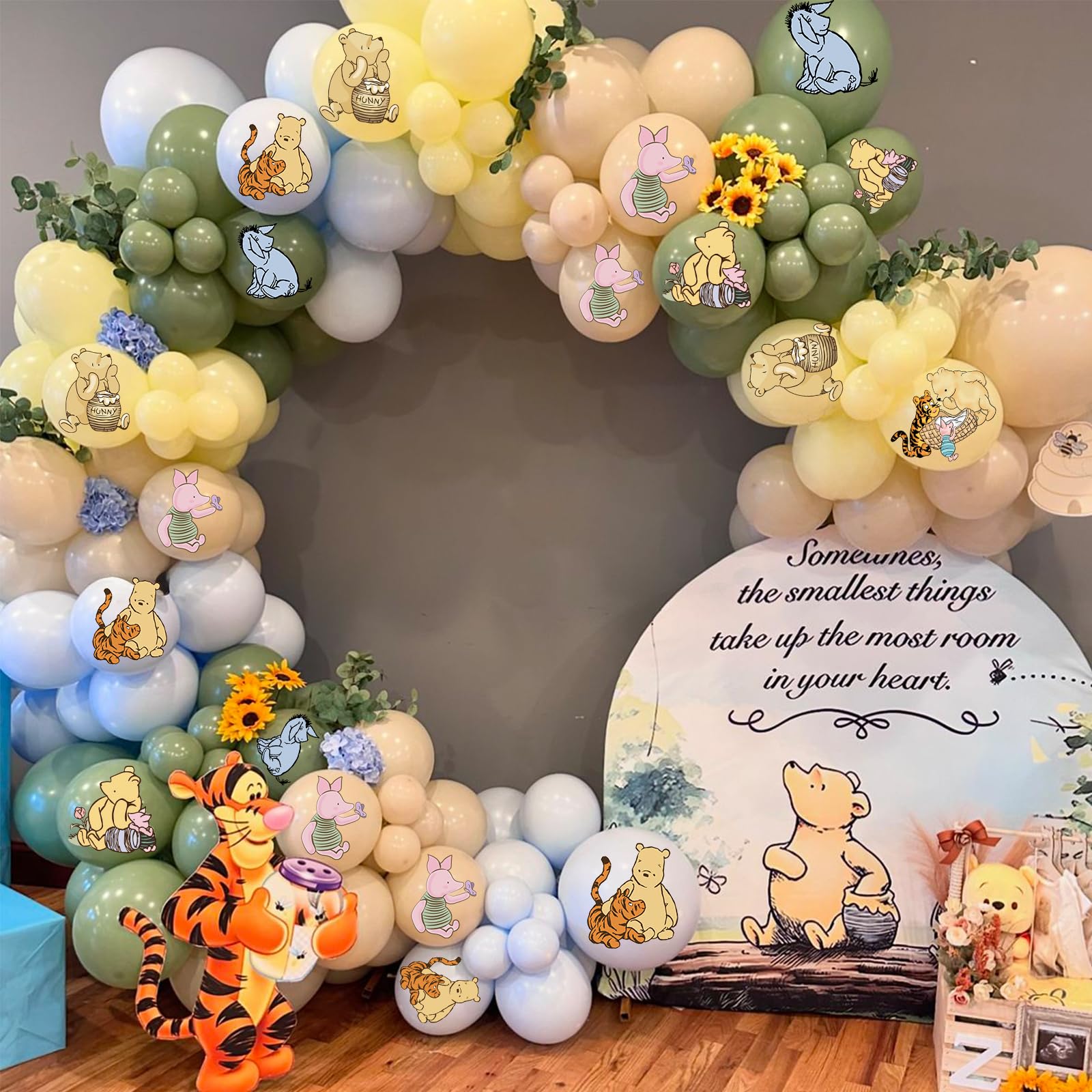 Winnie balloons for banners cakes and desserts decor