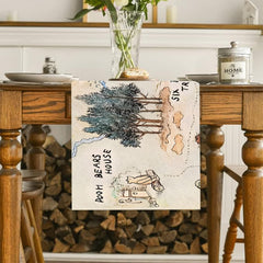 100% polyester material on Winnie Table Runner