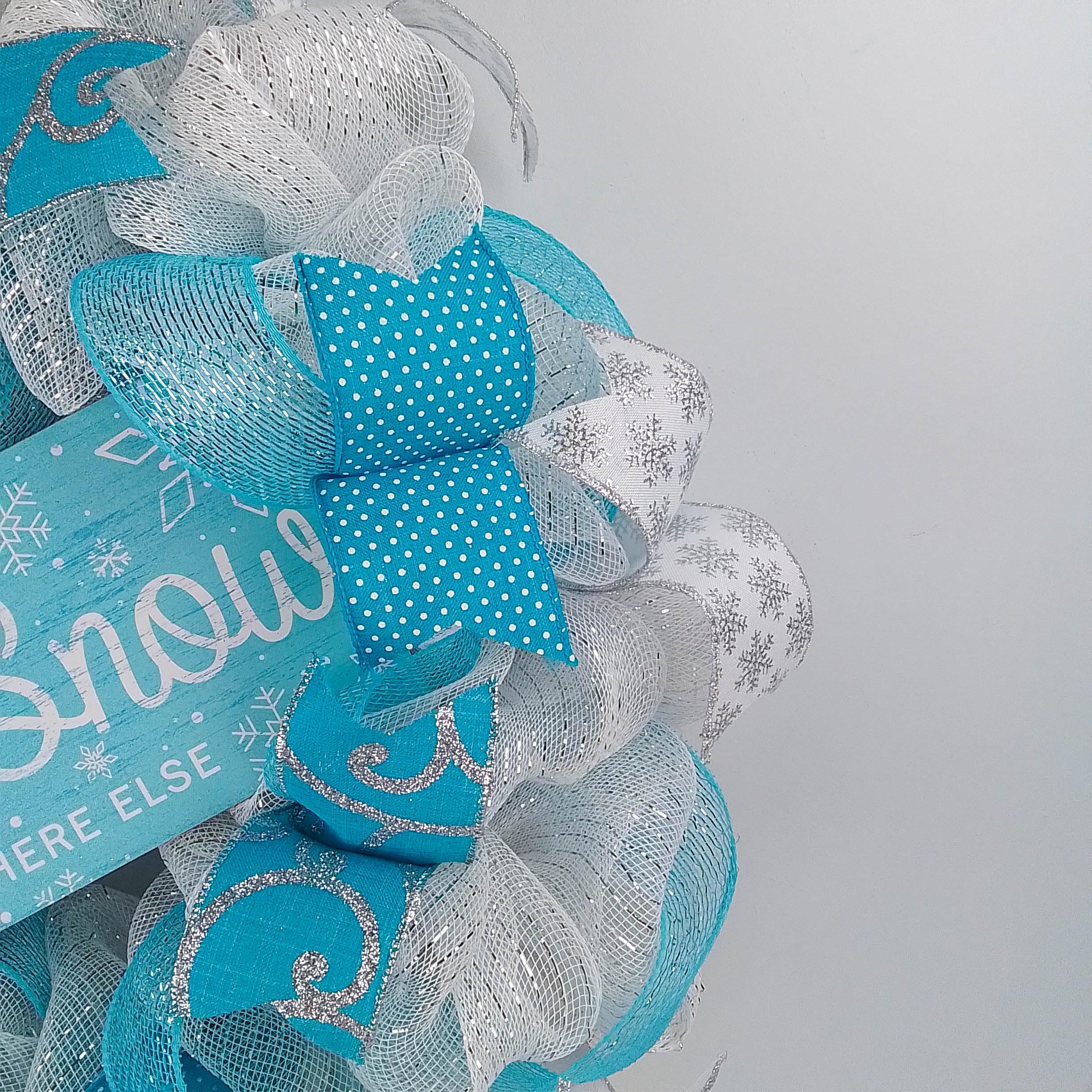 Ready to ship handmade winter wreath