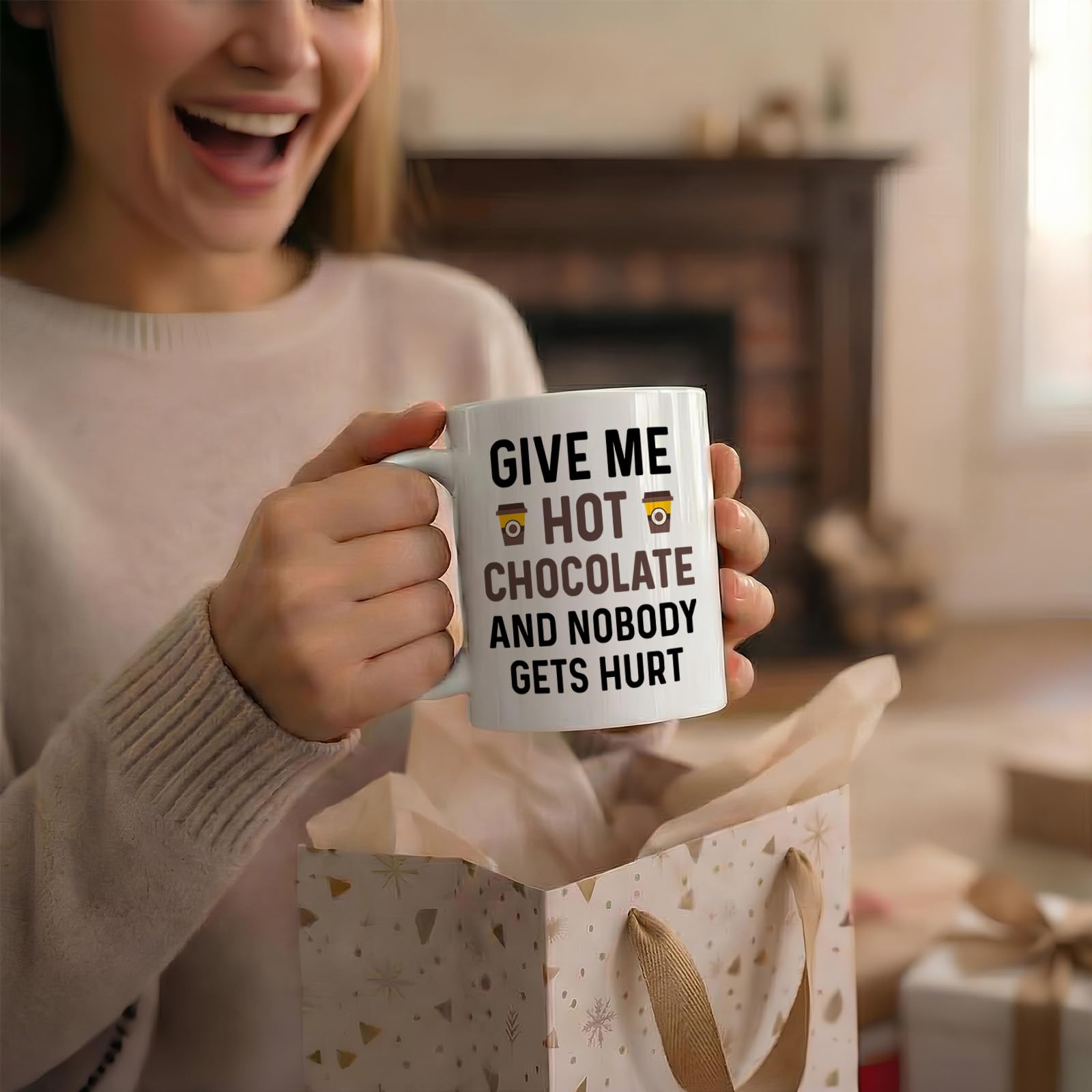Winter holiday mug for home or office