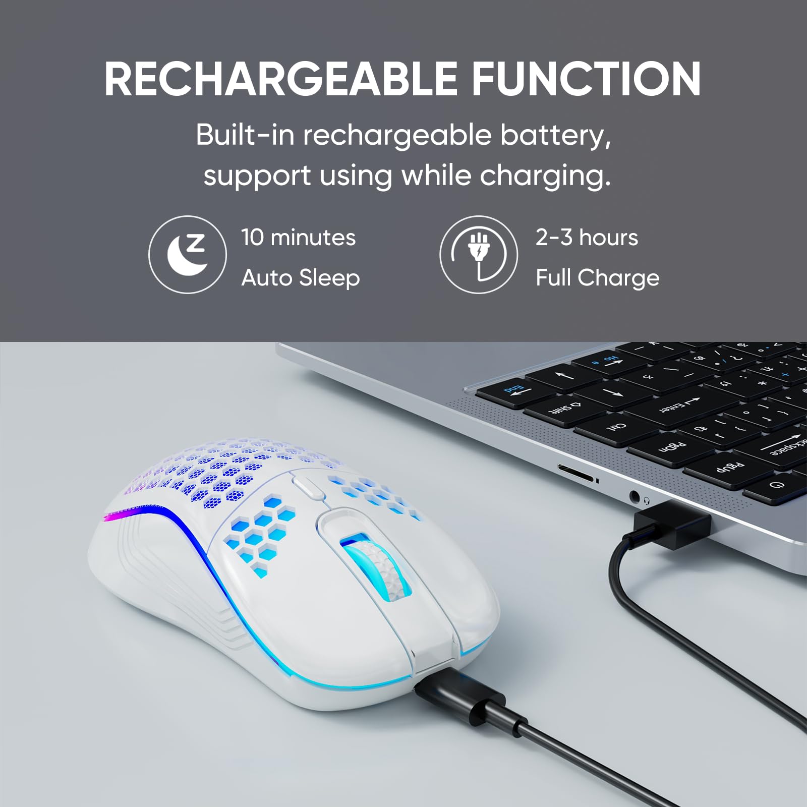 DPI adjustable 1000 1600 2400 3200 MELOGAGA mouse